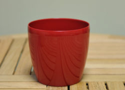 Red Round Pot Cover 16cm